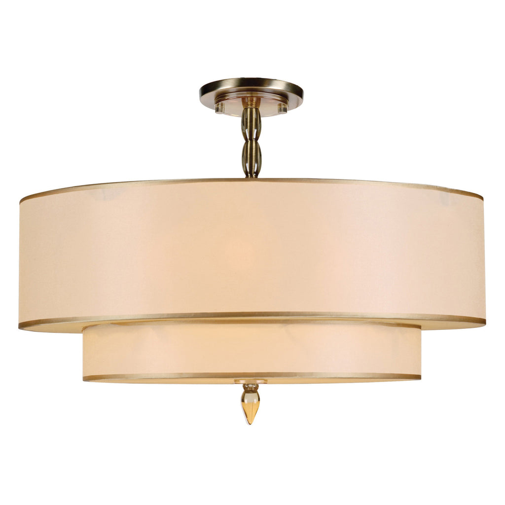 Luxo 5 Light Semi Flush