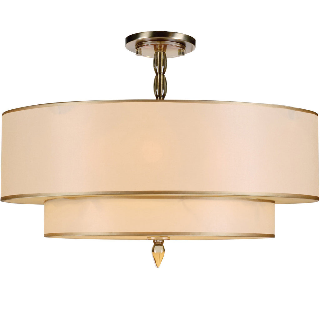 Luxo 5 Light Semi Flush