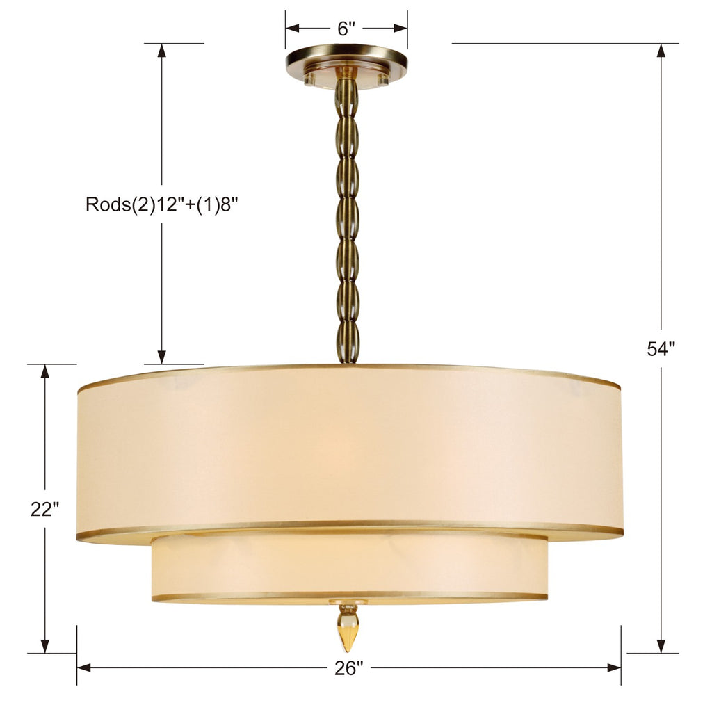 Luxo 5 Light Chandelier