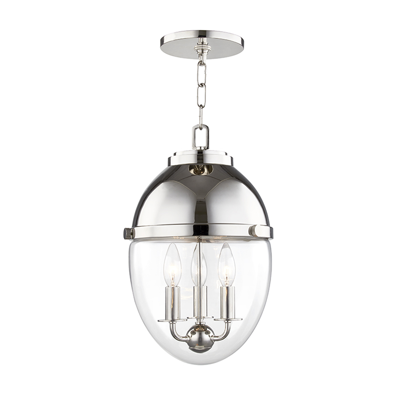 Kennedy Pendant 17" - Polished Nickel