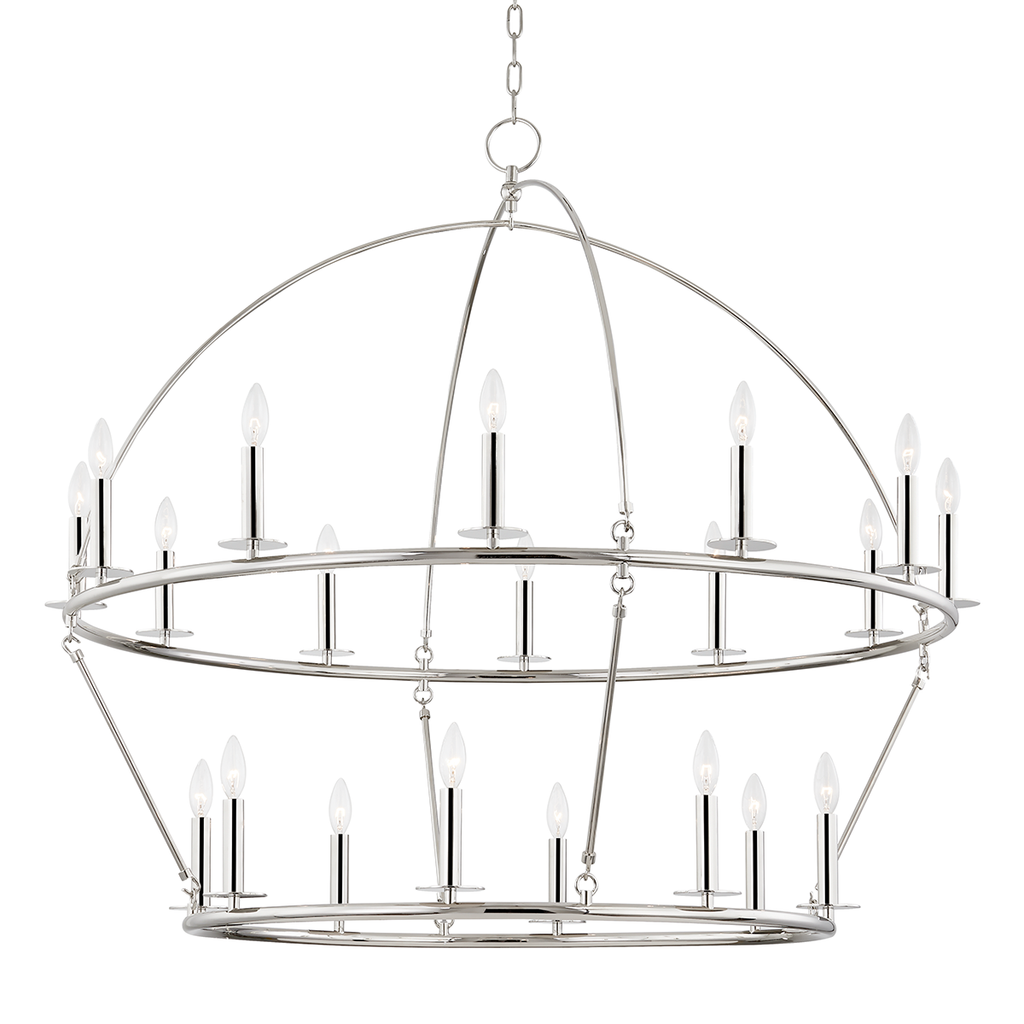 Howell 20 Ligh Chandelier - Polished Nickel