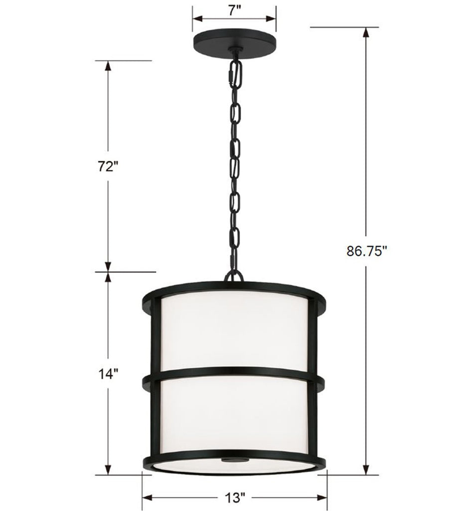 Brian Patrick Flynn Hulton 3 Light Mini Pendant