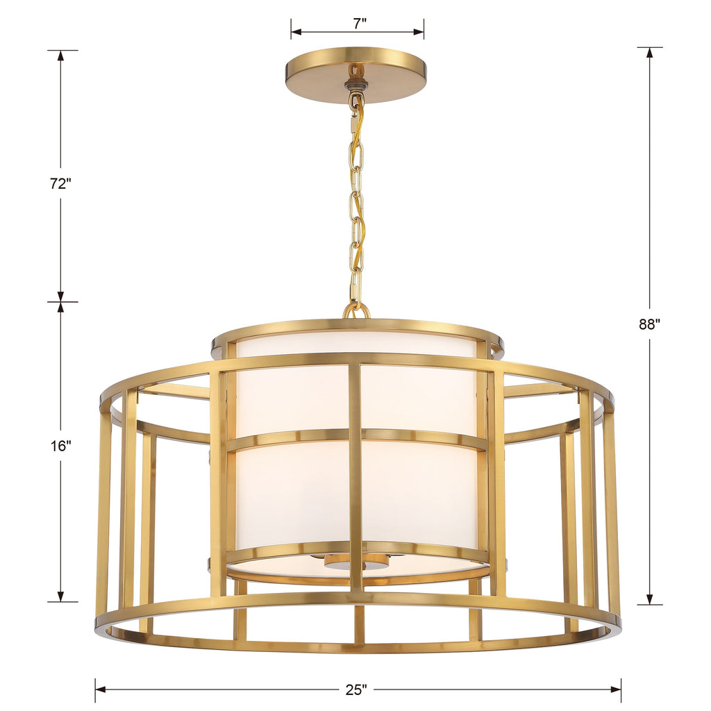 Brian Patrick Flynn Hulton 5 Light Lantern Chandelier