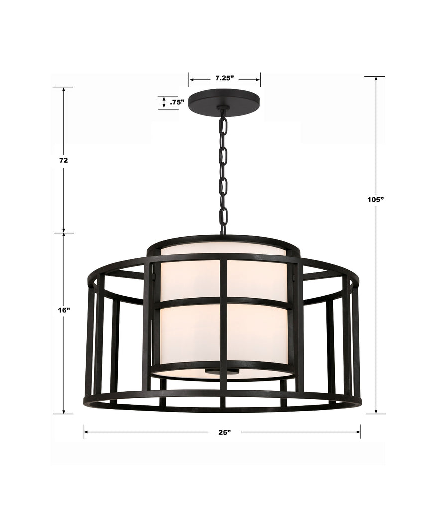 Brian Patrick Flynn Hulton 5 Light Lantern Chandelier