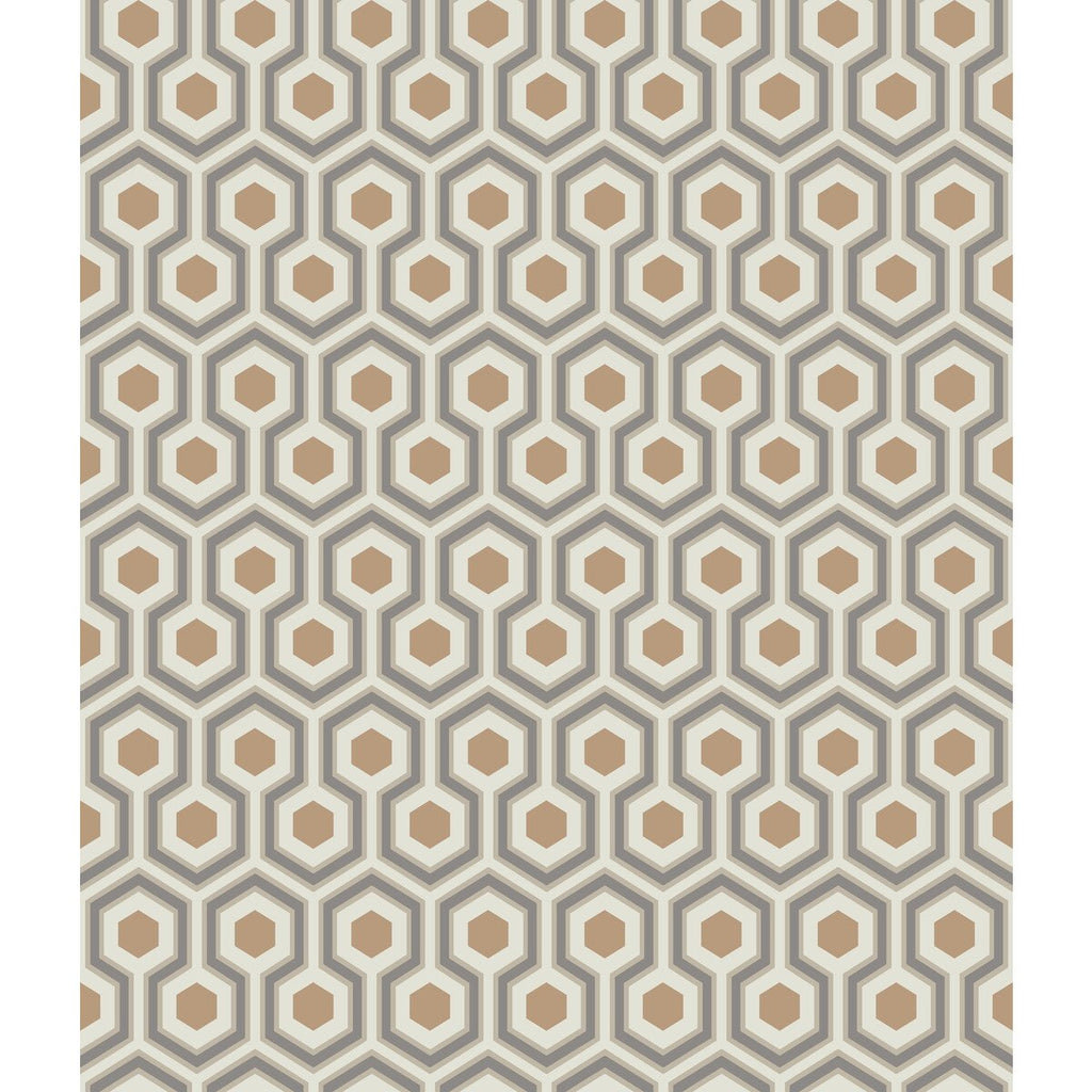 Hicks Hexagon - Gold/Taupe