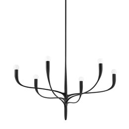 Labra 6 Light Chandelier - Aged Iron