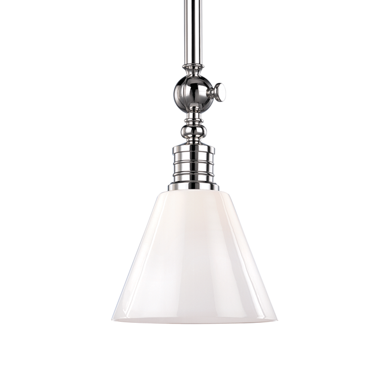 Darien Pendant 12" - Polished Nickel