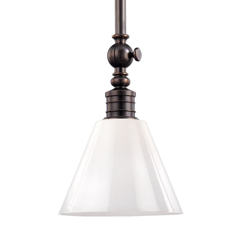 Darien Pendant Glass Shade, 11" - Distressed Bronze