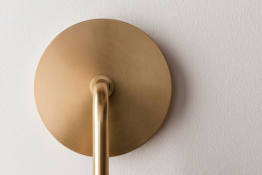 Ava Wall Sconce 2 Bulbs - Aged Brass