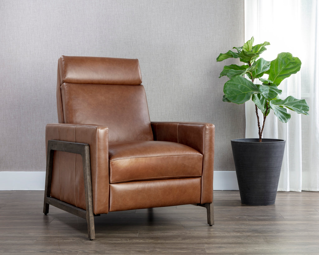 Brandon Recliner : Shalimar Tobacco Leather