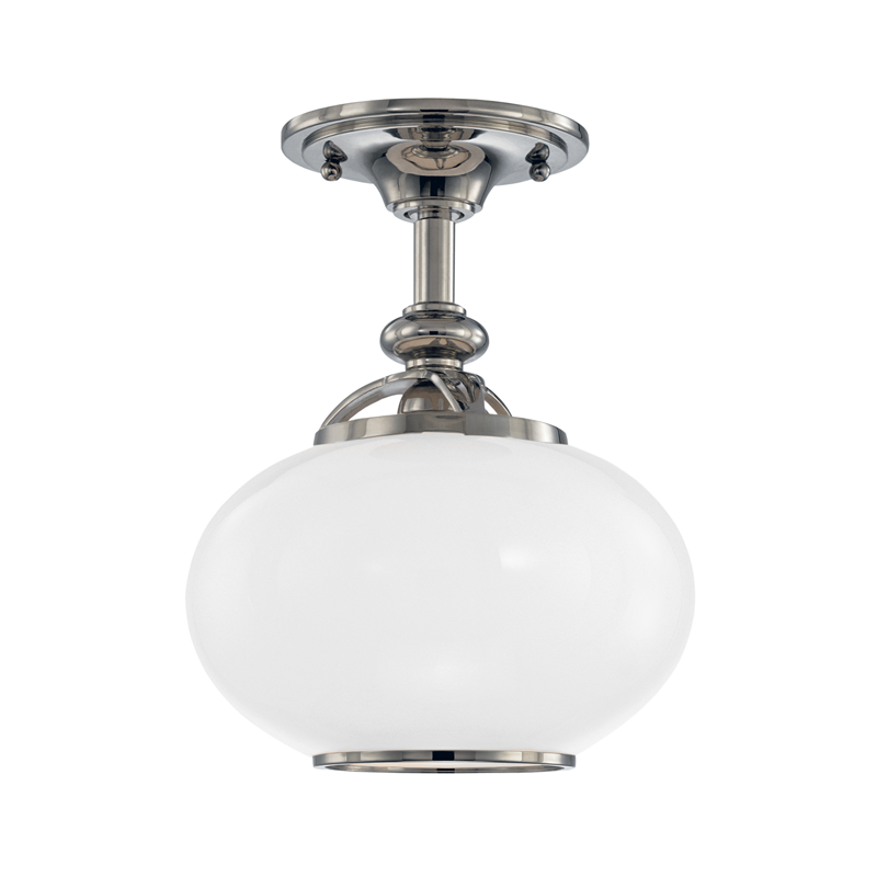 Canton Semi Flush 11" - Polished Nickel