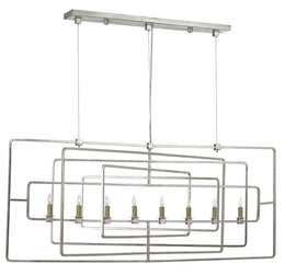 Metro Gold Rectangular Chandelier