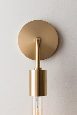 Ava Semi Flush - Aged Brass