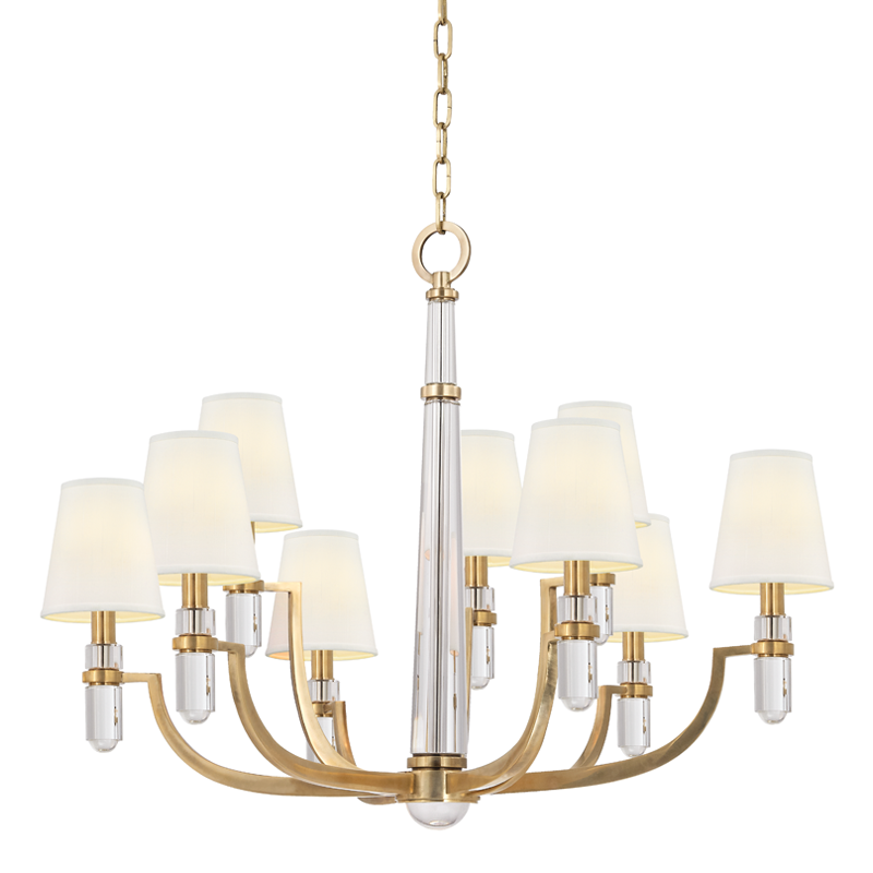 Dayton Chandelier 25" - Aged Brass