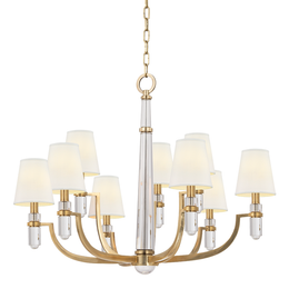 Dayton Chandelier 25" - Aged Brass