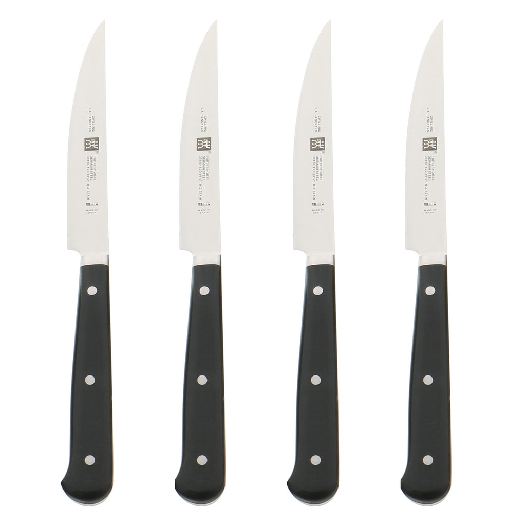 Porterhouse 4-Piece Steak Knife Set In Beechwood Box Steak Sets