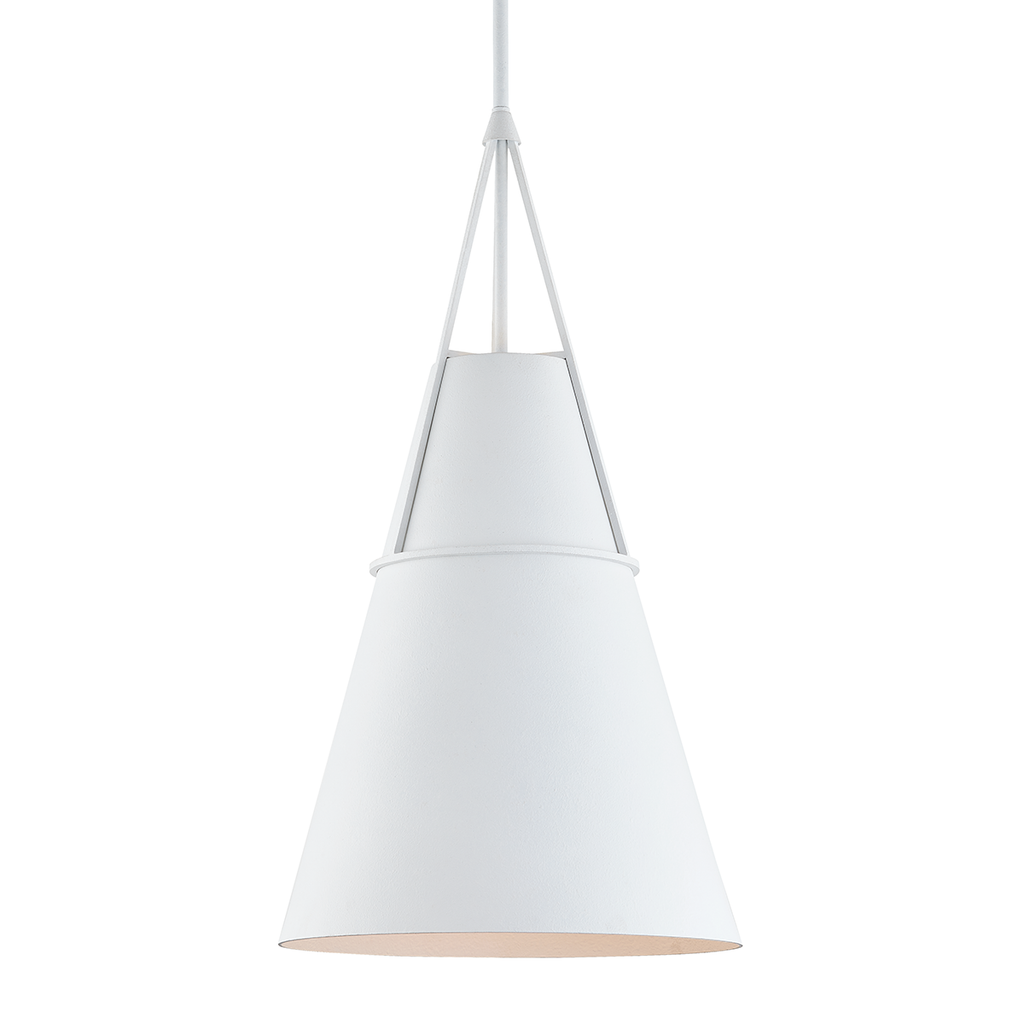 Lange Pendant 26" - White Plaster