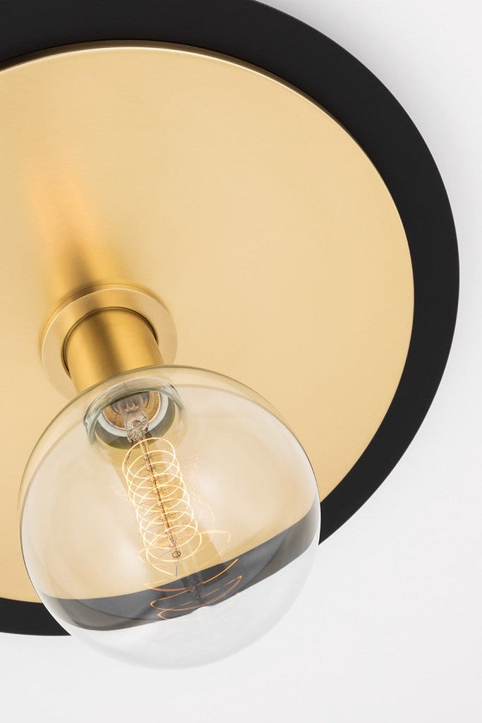 Milo Pendant 10" - Aged Brass/Dusk Black