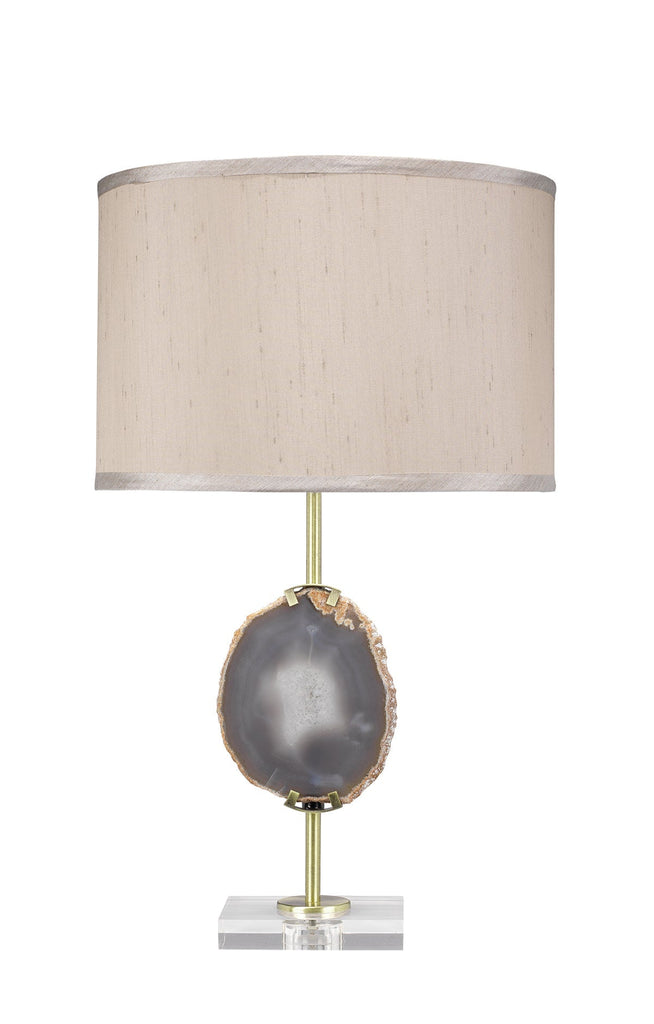 Agate Slice Table Lamp-Purple