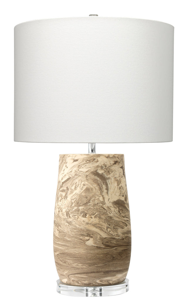 Aldrich Table Lamp-Brown