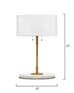 Barcroft Table Lamp-Brass