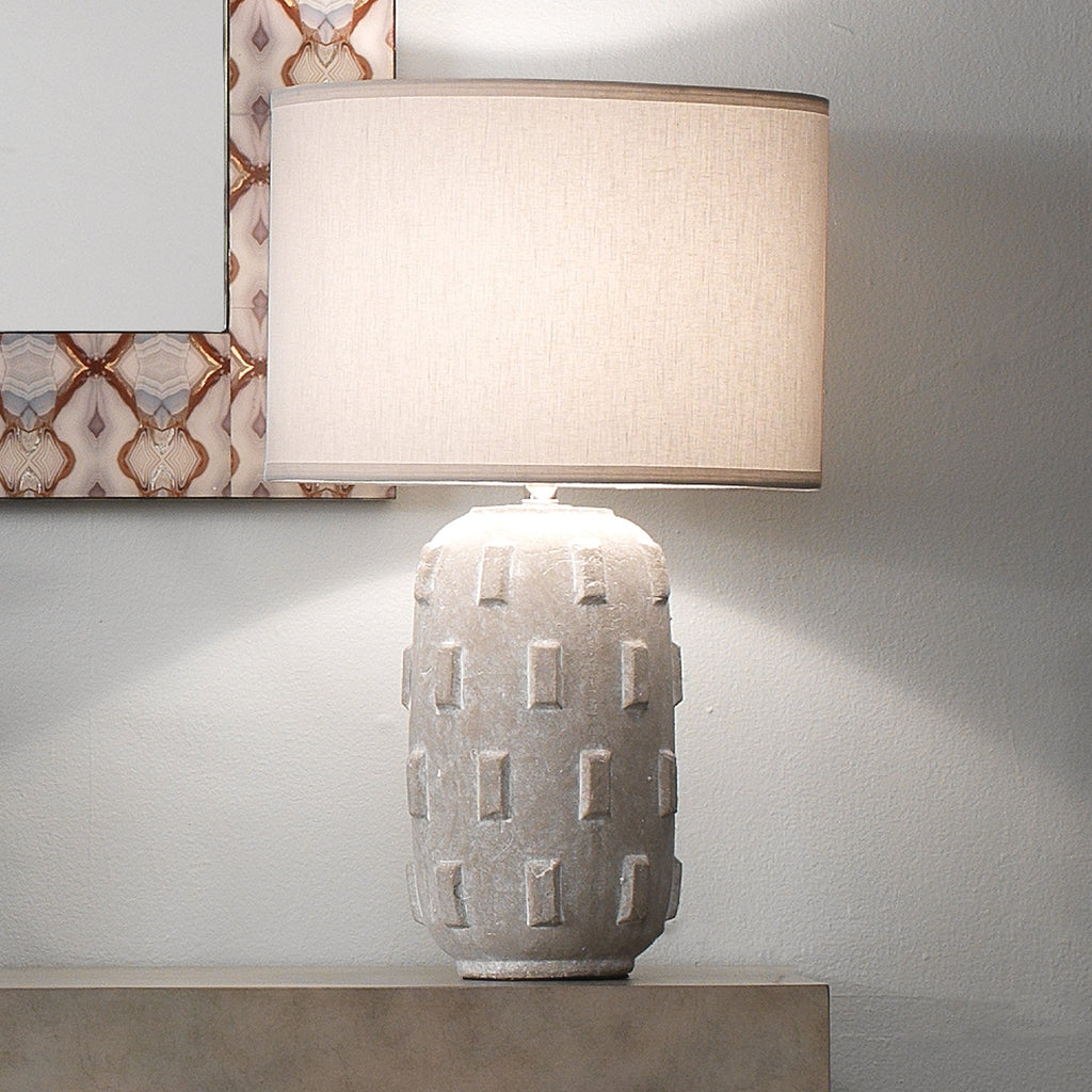 Boulder Table Lamp-Grey