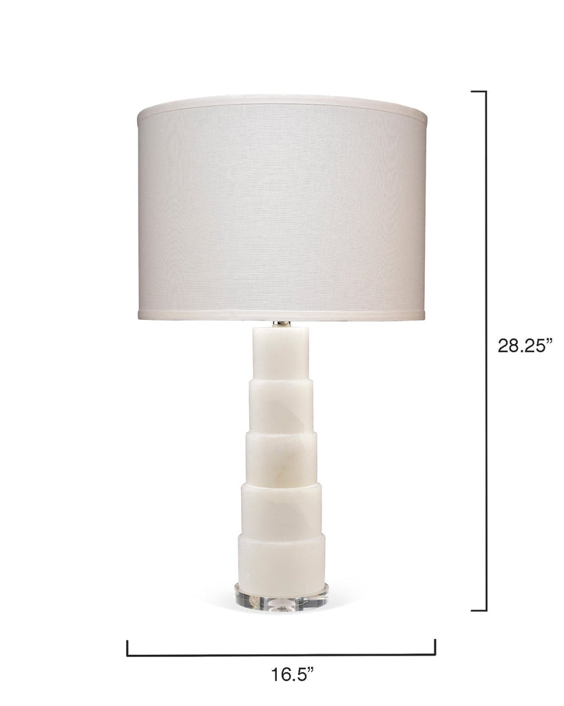 Caspian Table Lamp-White