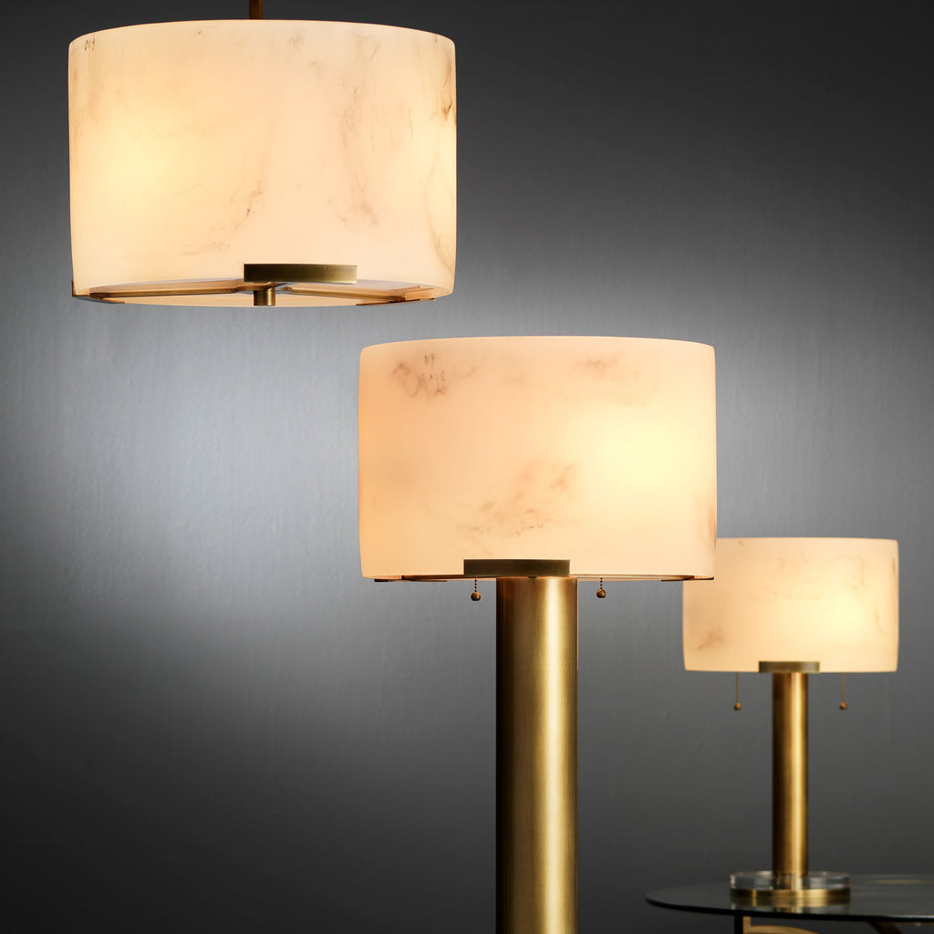 Elancourt Table Lamp-Antique Brass