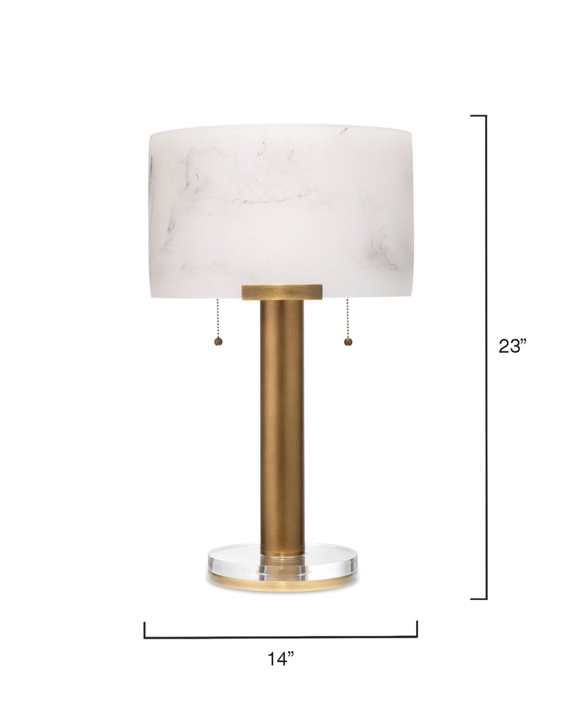 Elancourt Table Lamp-Antique Brass