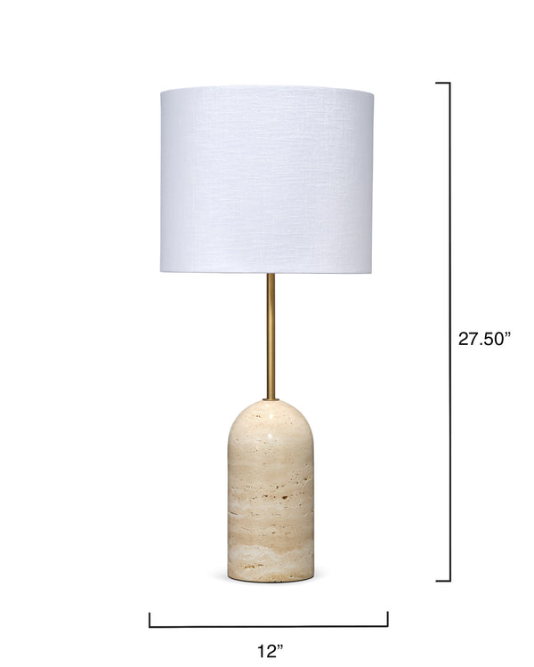 Holt Travertine Table Lamp