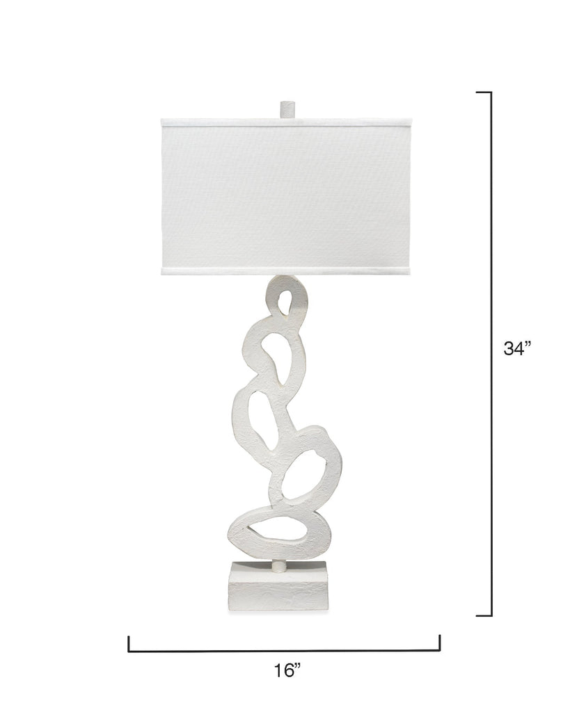 Ivy Table Lamp-White