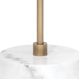 Minerva Twin Shade Floor Lamp-Antique Brass