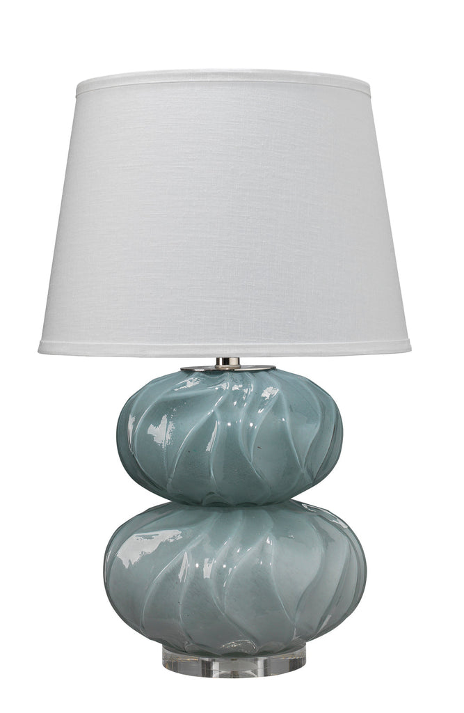 Pricilla Double Gourd Table Lamp-Blue-9PRICILLABL