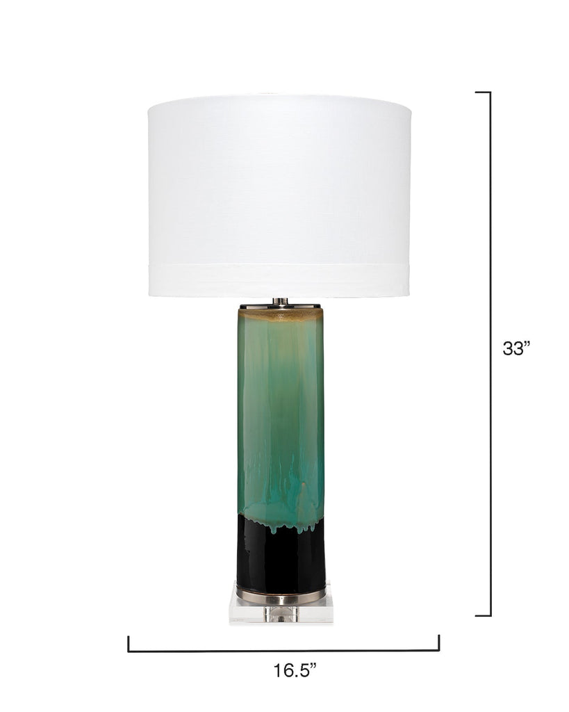 Wythe Table Lamp-Aqua