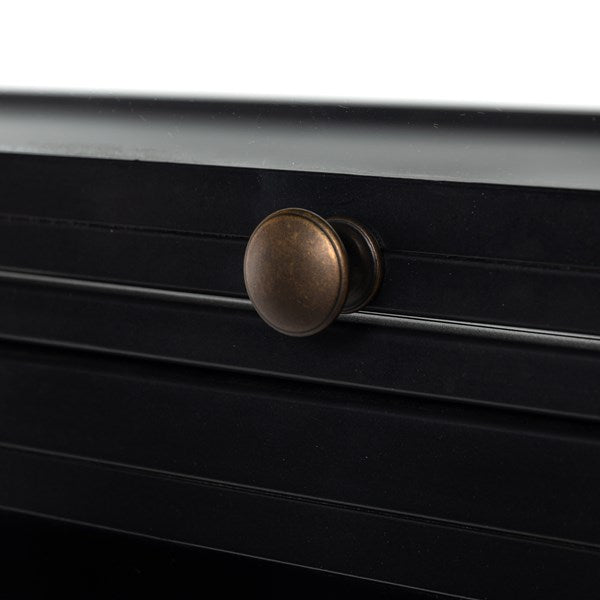 Shadow Box Modular Filing Credenza-Black