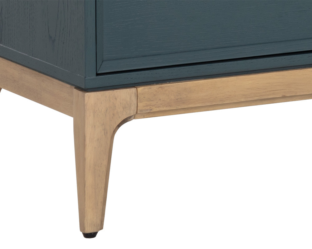 Rivero Media Console And Cabinet - Teal