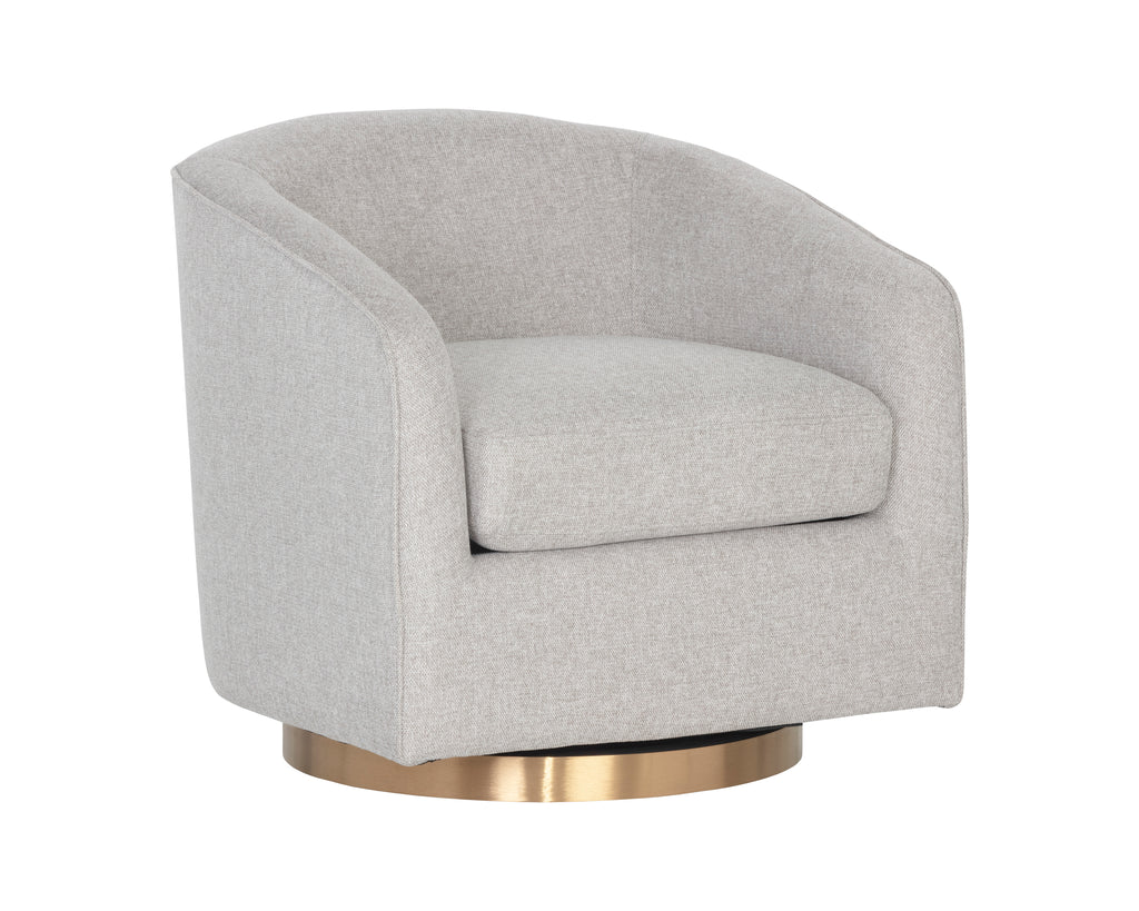 Hazel Swivel Lounge Chair Gold