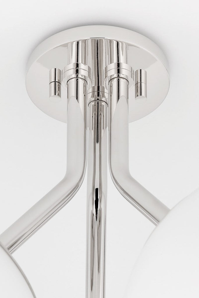 Estee Semi Flush - Polished Nickel