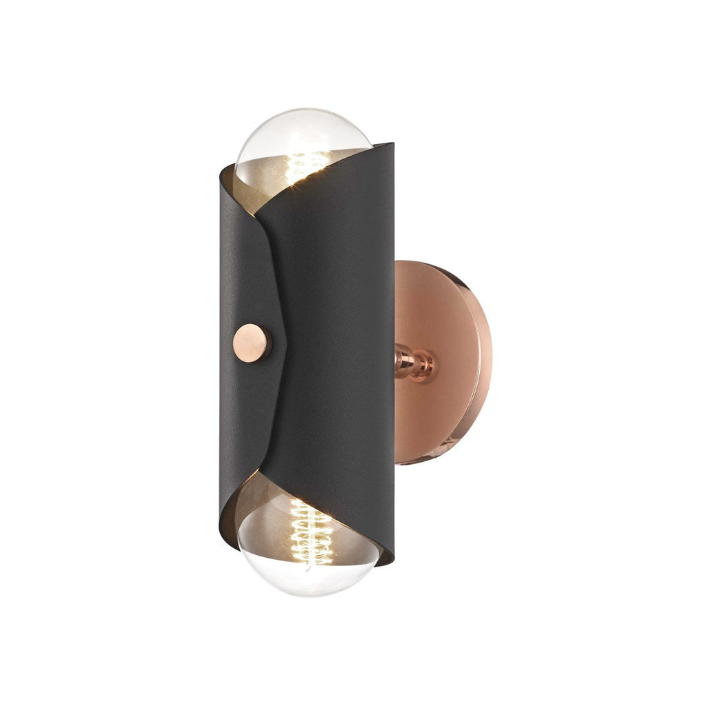 Immo Wall Sconce - Polished Copper/Dusk Black