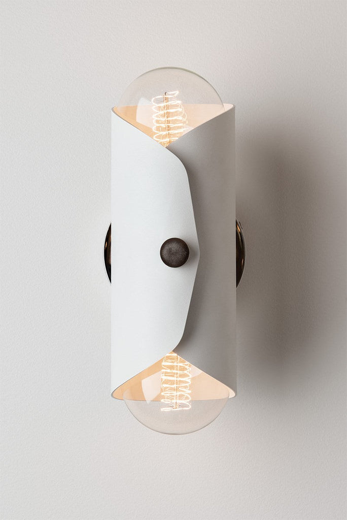 Immo Wall Sconce - Polished Copper/White