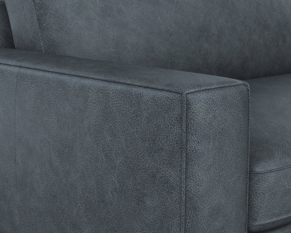 Davilo Sofa - Midnight Blue Leather