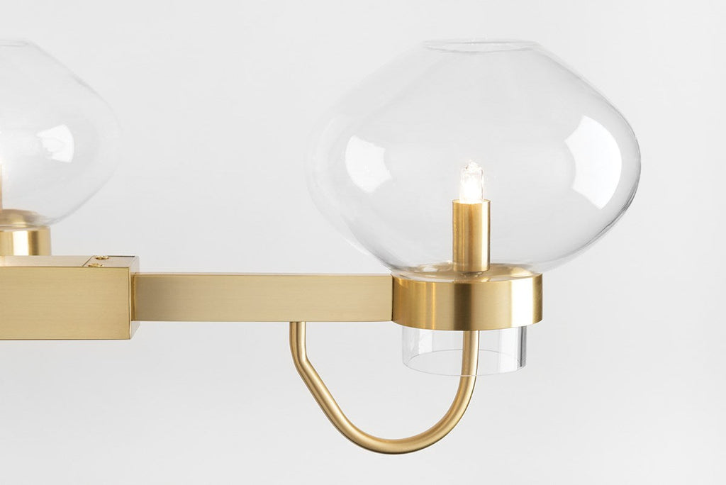 Korey Semi Flush - Aged Brass