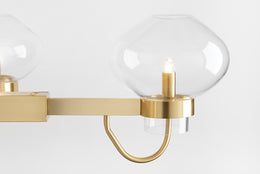 Korey Chandelier - Aged Brass