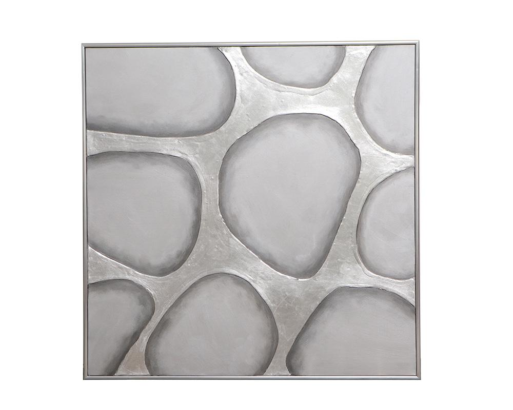 Rock Candy - 48" X 48" - Silver Floater Frame