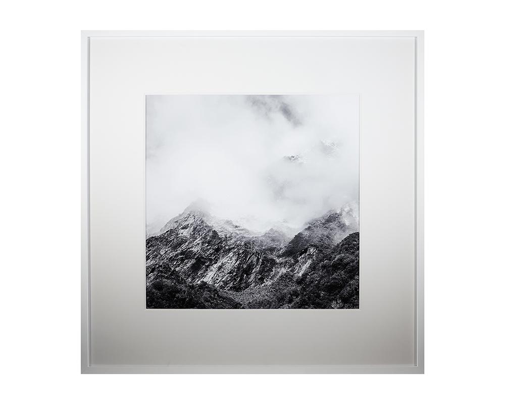 Mountain Mist - 48" X 48" - White Frame