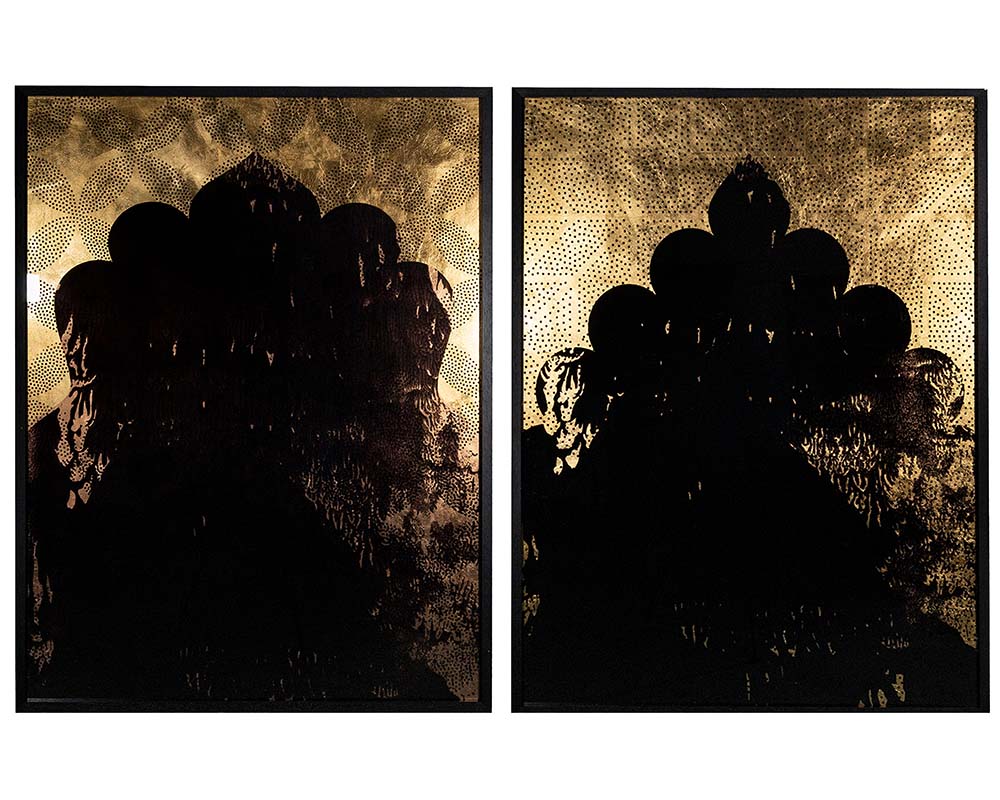 Exotic Nights (Set of 2) - 38" X 48" - Black Frame