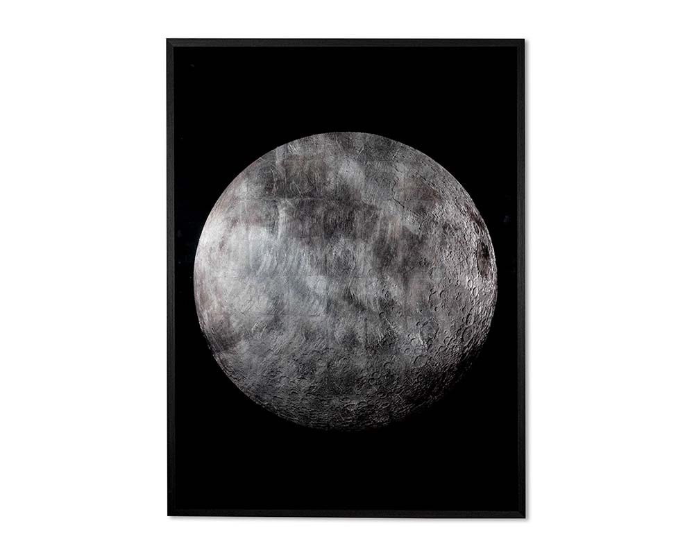 The Moon - 48" X 63" - Charcoal Frame