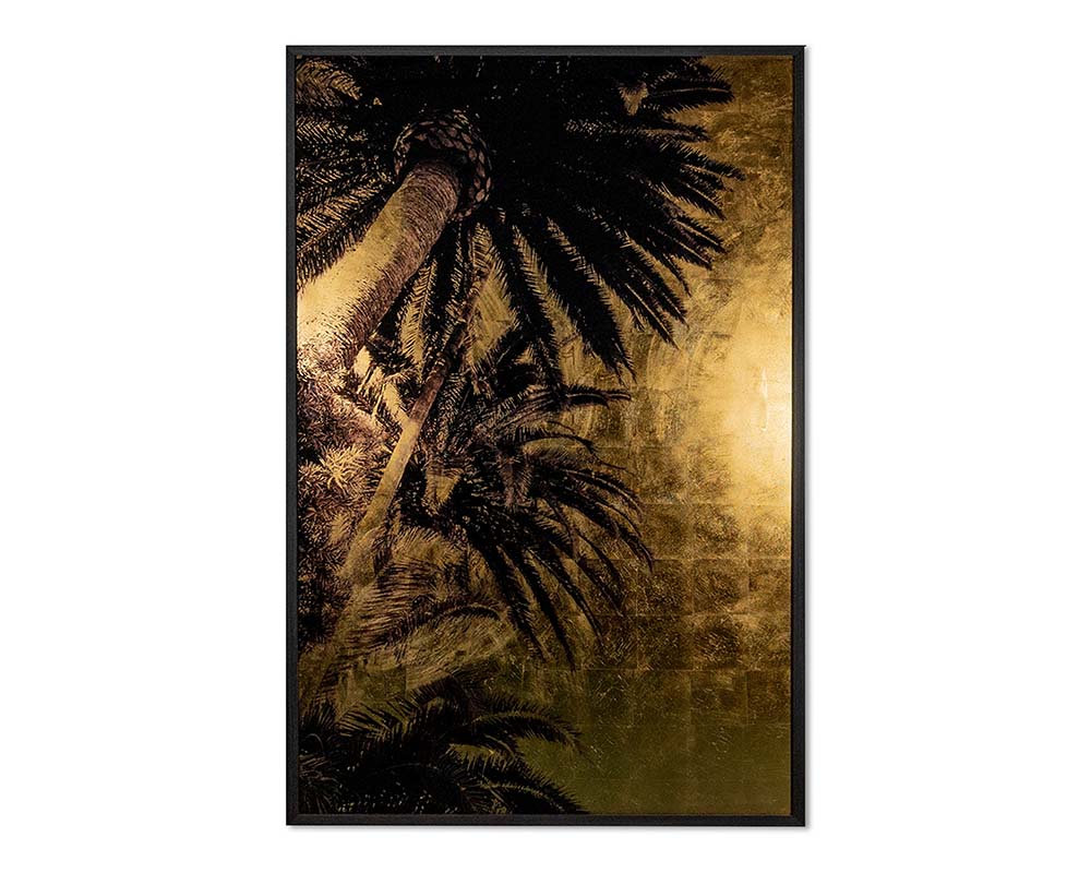 Palm Life - 48" X 72" - Charcoal Frame