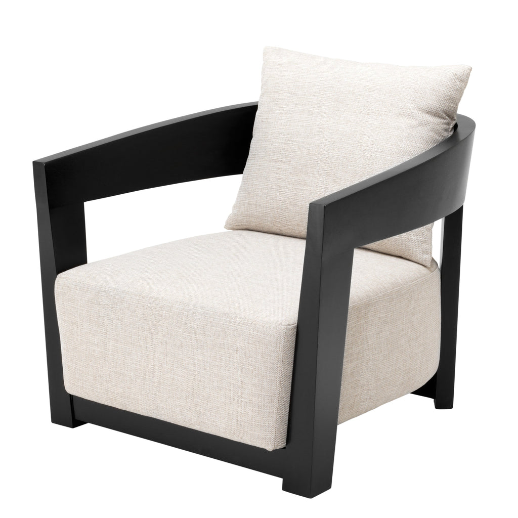 Chair Rubautelli Black Finish Loki Natural