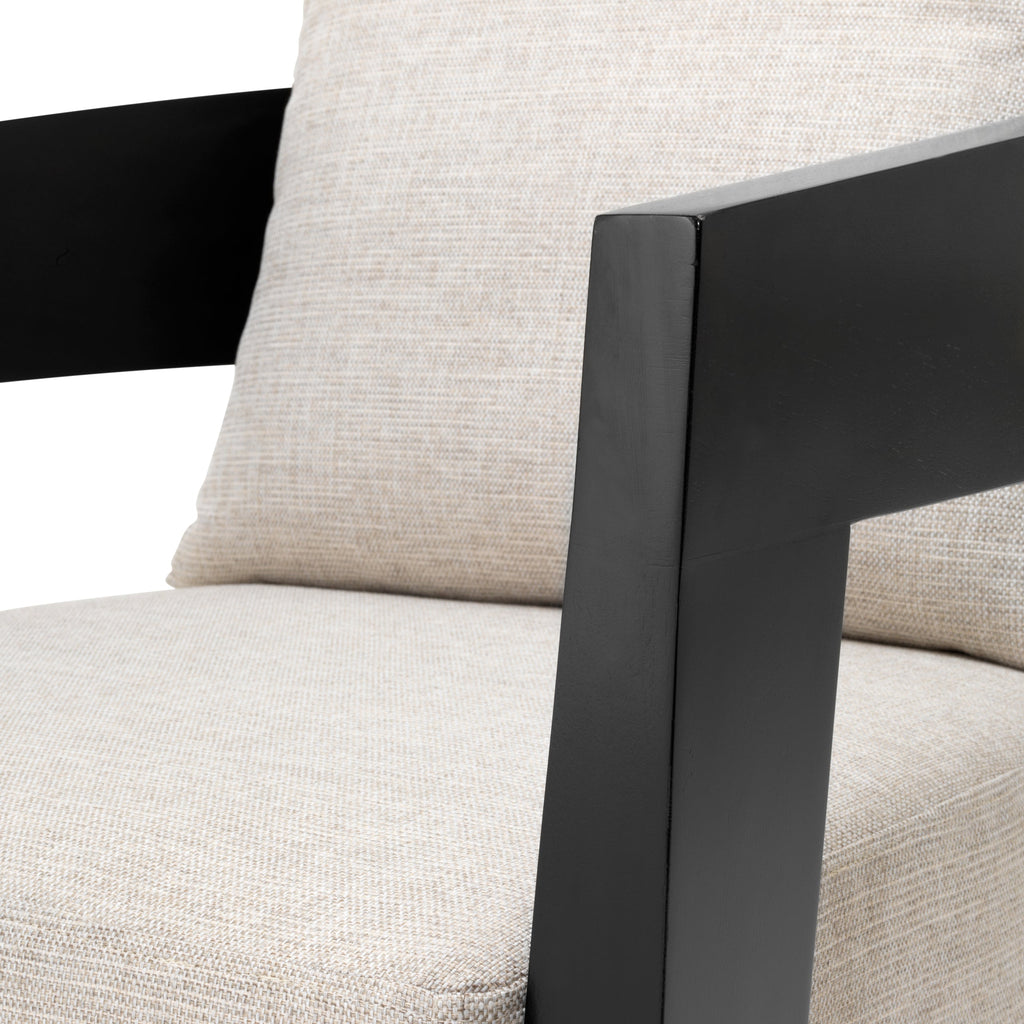 Chair Rubautelli Black Finish Loki Natural